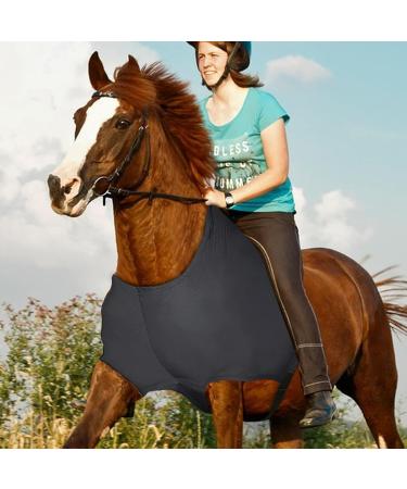Stretch School Protection for Horses | Elastic Shoulder & Breast Protection Vest - Comfort Fit Anti-Bibs Black L - Buy Online on GoSupps.com