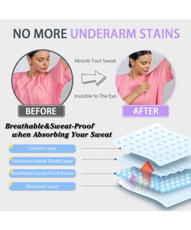 100-Pack Large Disposable Underarm Sweat Pads for Hyperhidrosis | CLEANEAT Armpit Sweat-Absorbing Pads for Women and Men | Comfortable & Non-Visible Armpit Protection - Buy Online on GoSupps.com