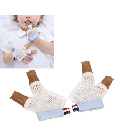 Adjustable Silicone Thumb Guard for Kids - Stop Thumb Sucking and Nail Biting with Breathable Compression Gloves (L) - Buy Online on GoSupps.com