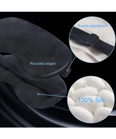 Super Soft Sleep Mask with Adjustable Strap - Lightweight Blindfold for Men & Women - Blocks Light - 3 Pack (Black, Gray, Pink) - Buy Online on GoSupps.com