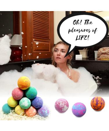 Sulfate-Free Natural Bath Bomb Gift Set for Kids, Women & Men - Best Birthday Gift! Infused with Essential Oils & Shea Butter - 100% Natural & Individually Wrapped - Buy Online on GoSupps.com