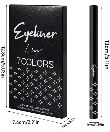  G n rique Eyeshadow Pencil Shimmering Eyeliner Colored Pearlescent Pencil Long-Lasting Makeup | Set of 7 Eyebrow Pencils and Glitter Eyeliner for Home Events and Travel - Buy Online on GoSupps.com