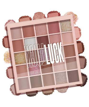 Colorful Eyeshadow Palette 25 Pigmented Matte Shimmer Eye Shadow Makeup Palette Glitter Easy to Build Dramatic Glamour Looks # 001