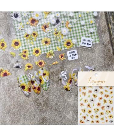 Designs DIY Salon Nail Supplies Self-adhesive Back Glue Nails Sticker for Summer Flowers Nail Sticker Nail Art Sticker Nail Art Decorations(Style 76) - Buy Online on GoSupps.com