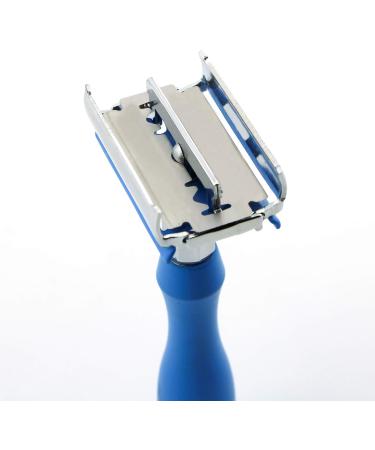 JAG Shaming Luxurious Butterfly Motif Razor - Perfect Clean Shave for Men & Women - Blue Handle Beard & Mustache Grooming Tool - Buy Online on GoSupps.com