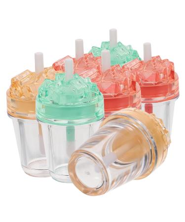 iplusmile 7Pcs Lip Gloss Reusable Lip Balm Bottles Transparent Makeup Containers For Lip Balm Lip Gloss For Travel Creative Use