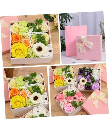 OUNONA 1 Box Carnation Soap Flower Christmas Decor Momma Gifts Nativity Decor Mom Present Christmas Stockings Romantic Preserved Flower Mother Artificial Wedding Suit Paper Green 15x15x8cm - Buy Online on GoSupps.com