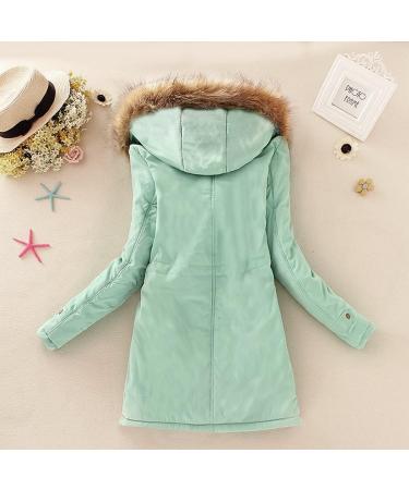 Shop Women's Long Down Jackets & Quilted Coats - Warm Winter Parkas with Hoods | Oversized Vests & Trench Coats in Mint Green - Sizes XL & XXL Available - Buy Online on GoSupps.com