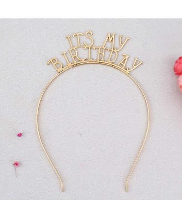 PrettyZoom Birthday Crown Hairband - Stylish Alloy Headdress for Women & Girls | Birthday Party Accessories - Buy Online on GoSupps.com