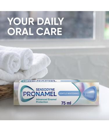 Sensodyne Pronamel Regime Kit - 3x Gentle Whitening Cool Mint Toothpaste 75ml, 1x Toothbrush - Daily Oral Care Regimen for Enamel Protection - 4 Count Pack - Buy Online on GoSupps.com