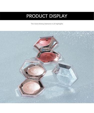 Shimmer Face Highlighter Palette - Longwear Waterproof Formula, Ultra-Blendable Powder with Mirror, Travel-Friendly - Peach Gold Shade - Buy Online on GoSupps.com