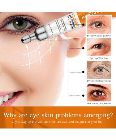 Vitamin C Brightening Eye Serum is keyed to the needs of people with skin problems such as dark circle eye bag dullness dryness and fine lines - Buy Online on GoSupps.com