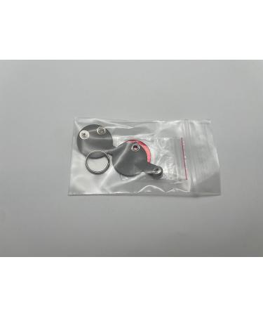 Custom Engraved Dog Tags - Push Button | Synthetic Leather | Blue Black Red Yellow | 30mm | Perfect for Control Branding - Buy Online on GoSupps.com