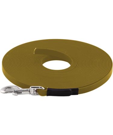 LENNIE BioThane Tracking Leash for Dogs 15-25kg - 1m Long Gold Sewn | Durable & Versatile Dog Leash - Buy Online on GoSupps.com
