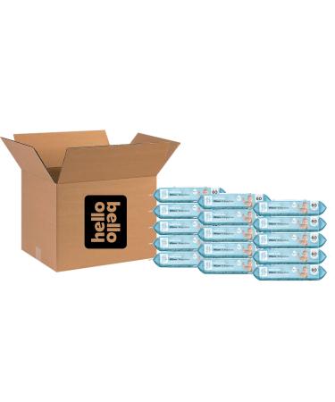 Hello Bello Baby Wipes 900 Count Fragrance Free Hypoallergenic Unscented Baby Wipes Packaging May Vary Brown