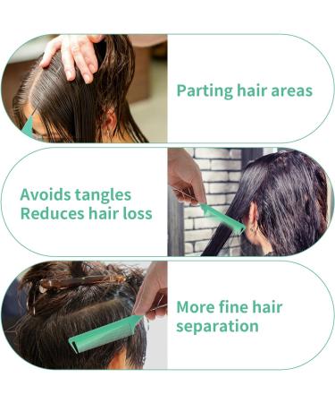 6Pcs Metal Rat Tail Combs Fine Tooth Rattail Comb Parting Combs with Stainless Steel Pintail for Braiding Hair Sectioning Teasing Styling(8.66 Inch) - Buy Online on GoSupps.com