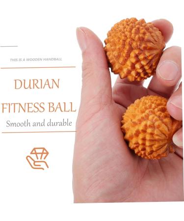 TOVINANNA 6-Piece Spiky Massage Ball Set | Handmade Wooden Roller Balls for Hand & Foot Therapy | Mini Exercise & Fitness Tool | International Shipping - Buy Online on GoSupps.com