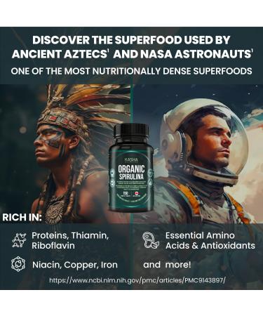 New! Kasha Nutrition Organic Spirulina Tablets 1000 mg Per Tablet (150 Tabs)! Industry Strongest. Premium Source of Chlorophyll with Natural Green Spirulina Powder. Antioxidant Rich Superfood. Vitamins Minerals. Vegan Non-GMO Gluten Soy Dairy Free! Made i - Buy Online on GoSupps.com