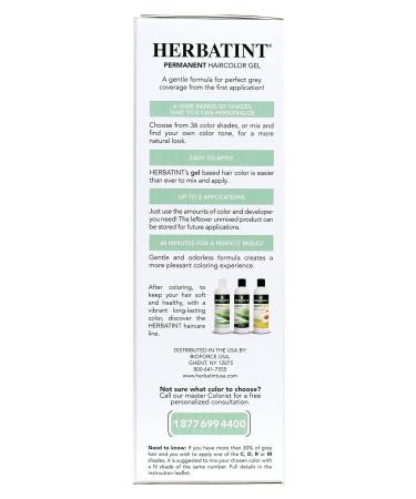 Herbatint 8N Light Blonde Permanent Herbal Hair Color Gel 4.5 fl. oz - Natural & Long-Lasting Color for All Hair Types| International Shipping Available - Buy Online on GoSupps.com
