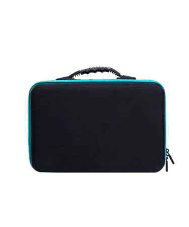 POHOVE Essential Oil Storage Case 60 Grids Traveling Carrying Essential Oil Holder Case Essential Oils Organizer Protects Portable Oils Storage Organzier Bag With Carrying Handle 15ml Blue