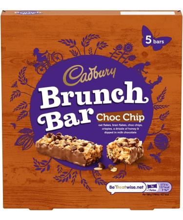 Cadbury Brunch Paquet de 5 barres de p pites de chocolat 5 unit (Paquet de 1)