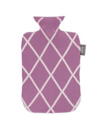 Fashy hot water bottle 2.0 L with knitted cover and zipper 67370 44 pink