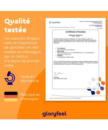 Magnesium Bisglycinate 240 Capsules High Content 300 mg/d Fights Fatigue and Stress Supports Muscles High Absorption and Bioactive 100% Vegan and No Additives - Buy Online on GoSupps.com