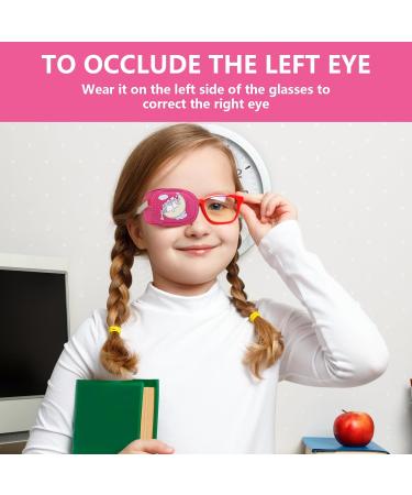 6 Piece Kids Reusable Eye Patches for Glasses - Pink Soft Eye Patch for Left Eye - Treating Lazy Eye, Strabismus, Amblyopia - Girl Boy Eye Patch - Buy Online on GoSupps.com