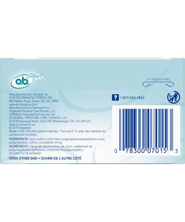 o.b. Pro Comfort Applicator Free Digital Tampons  Regular and Super Multi-Pack - 40 Count Multipack (Regular/Super) - Buy Online on GoSupps.com