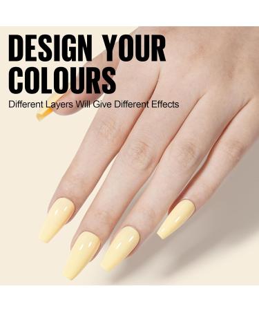 TOMICCA UV Nail Polish - Pastel Macaroon Yellow 15ml | Soak Off Gel Nail Art | Perfect for Professional & DIY Manicures - Buy Online on GoSupps.com