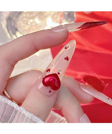 Love New Year Nail Crystal Heart Nail Art Plush Heart Nail Art Decoration DIY Nail Supplies For Girl Crystal Heart Nail Art Love Nail Plush Heart Nail Art Decor - Buy Online on GoSupps.com