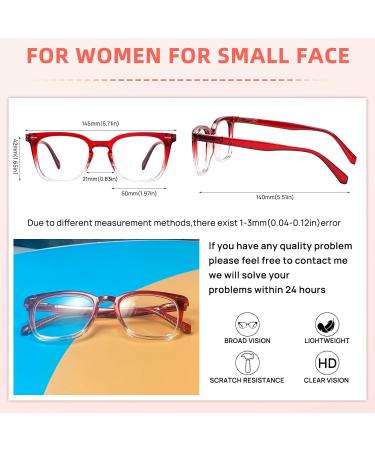 OCCI CHIARI Oversized Reading Glasses for Women - International Shipping | Stylish Readers 1.0-6.0 in Red - Buy Online on GoSupps.com