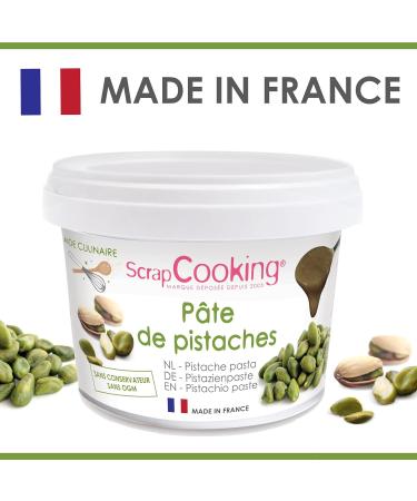  ScrapCooking ScrapCooking - Pistachio Praline Paste 200g - Ingredient for Pastries Desserts Macarons Entremets Cakes Ice Cream Small - Buy Online on GoSupps.com