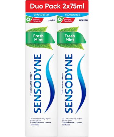 Haleon Sensodyne Fresh Mint Tandpasta 2x75ML - Buy Online on GoSupps.com