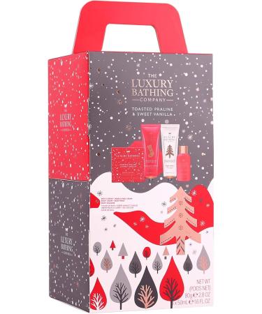 The Luxury Bathing Company - Toasted Praline & Sweet Vanilla Ultimate Stacking Treats Gift Set - Vegan Friendly - Buy Online on GoSupps.com