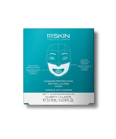 111SKIN Maskne Protection Bio Cellulose Mask - Calm & Strengthen Skin | Ideal for PPE Use | Set of 5 - Buy Online on GoSupps.com