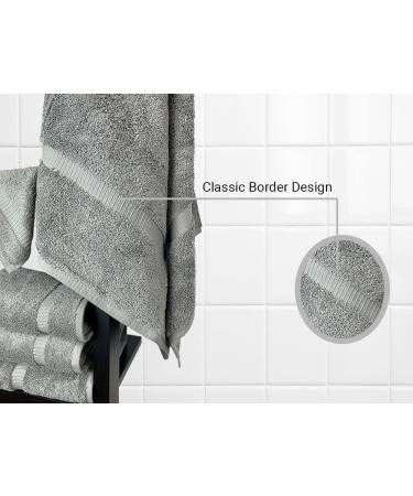 Towel Bazaar Premium Turkish Cotton 2-Piece Bath Sheet Towel Set - Super Soft & Absorbent - Gray - 35'' x 70 - Buy Online on GoSupps.com