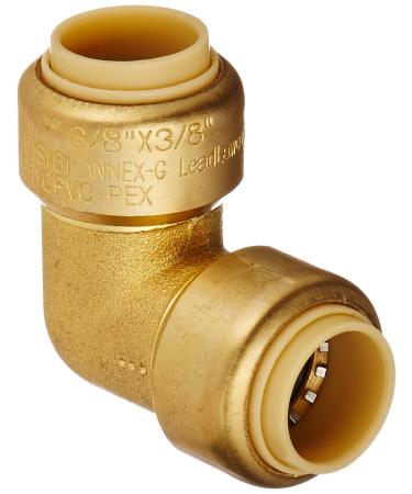 631-002 DZR Lead-Free Brass 90-Degree Elbow 3/8-Inch