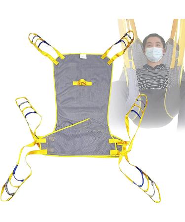 Patient Lift Toileting Sling Large Mesh Sling for Shower Home Use Electric Transfer Belt with Head Support Handicap 0627