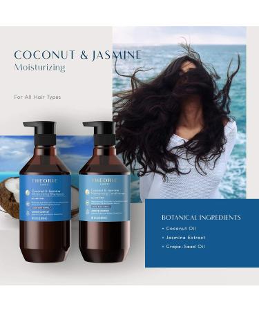 Theorie Coconut & Jasmine Moisturizing Conditioner - 400mL | Hydrating Shine & Strength for All Hair Types - Color & Keratin Protection - Buy Online on GoSupps.com