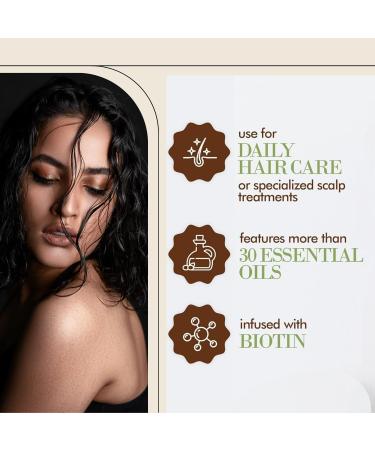 100% Pure Rosemary Essential Oil for Hair Growth - Organic Mint Scalp & Hair Strengthening Oil for Eyebrows & Eyelashes | Nourishes Improves Circulation 60ml - Buy Online on GoSupps.com