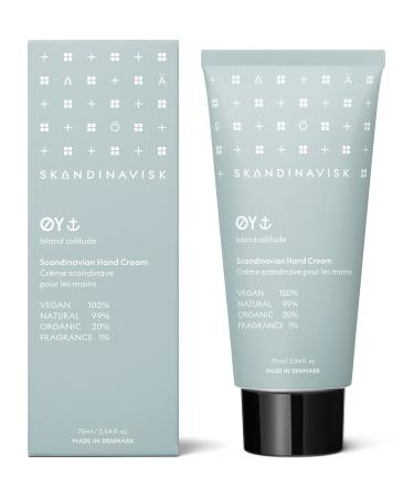Skandinavisk Y 'Island' Organic Hand Cream. Fragrance notes: crabapple and dog rose water moss and green leaves. Vegan formula. 75 ml. - Buy Online on GoSupps.com