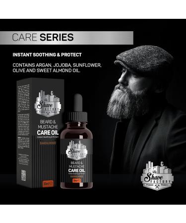 Shave Factory Sandalwood Beard & Mustache Care Oil - 30ml | Professional Grooming Essential for Barbers & Enthusiasts - Buy Online on GoSupps.com