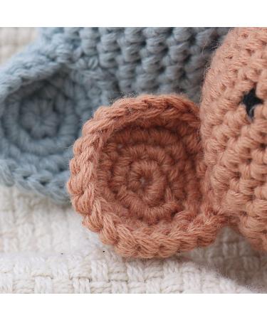 Eco-Friendly Mini Knitted Elephant Pacifier Chain - Soft Cotton PVC-Free Baby Clip & DIY Crochet Beads Decoration for Newborns - Buy Online on GoSupps.com