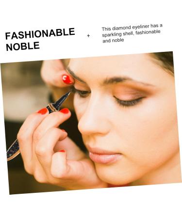 Healvian 2pcs Self Adhesive Mascara Makeup Supplies Glitter Liquid Eyeliner Black Eyeshadow Pencil Plastic - Buy Online on GoSupps.com