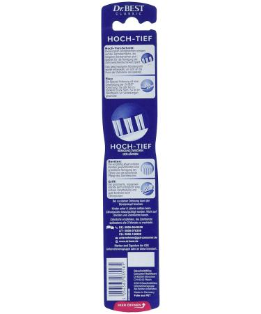 Dr. Best High-Low Soft Toothbrush - 1 Piece for Gentle Effective Oral Care | International Shipping Available - Buy Online on GoSupps.com