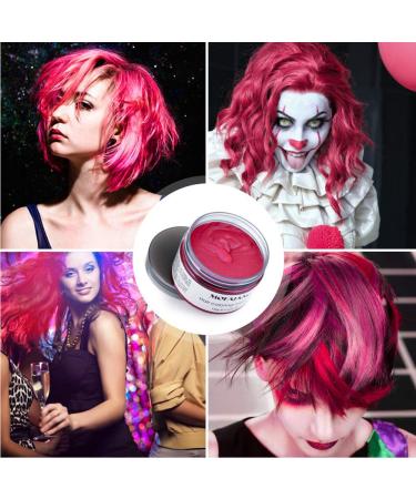 Temporary DIY Hair Color Wax - Soft Red Instant Hair Color Cream for Men & Women | 4.23 oz Natural Hairstyle Solution - Buy Online on GoSupps.com