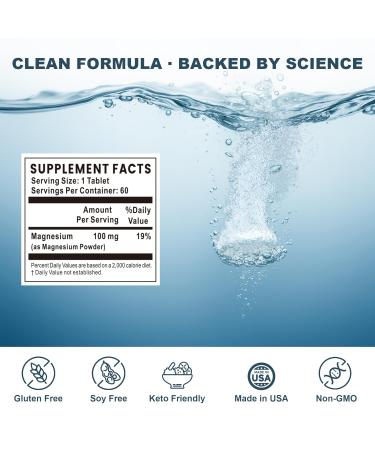 Molecular Hydrogen Water Tablets with Magnesium - 8 PPM Molecular Hydrogen Tablet for Drinking Water Rich in Antioxidants Supports Cellular Health Recovery & Cognitive Function | 60 Tablets - Buy Online on GoSupps.com
