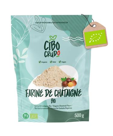 Organic Chestnut Flour - 500 gr. Gluten Free Chestnut Flour and Additives. Natural and Raw Chestnut Flour from Organic Chestn