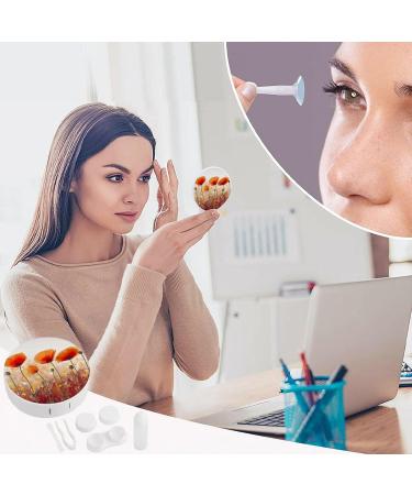 Stylish Red Poppy Flowers Contact Lens Case - Durable Plastic Travel Box for Lens Care - Buy Online on GoSupps.com